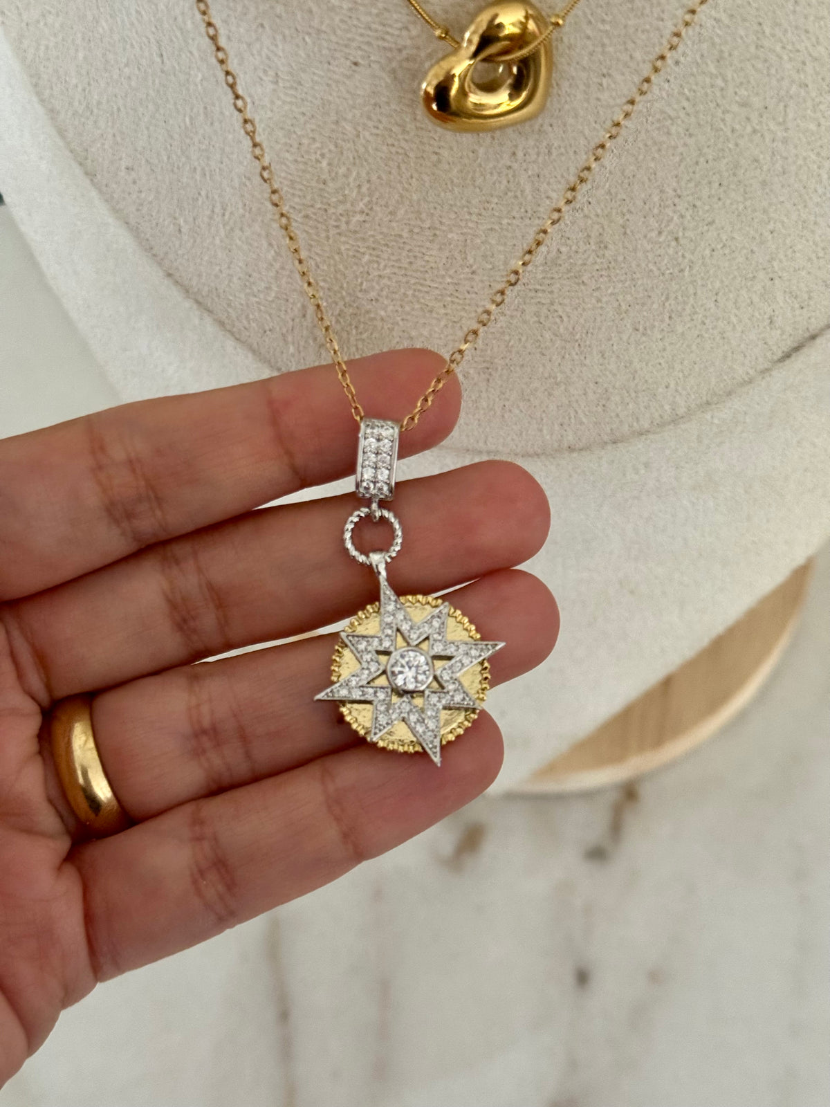 Golden Star Heart Stack