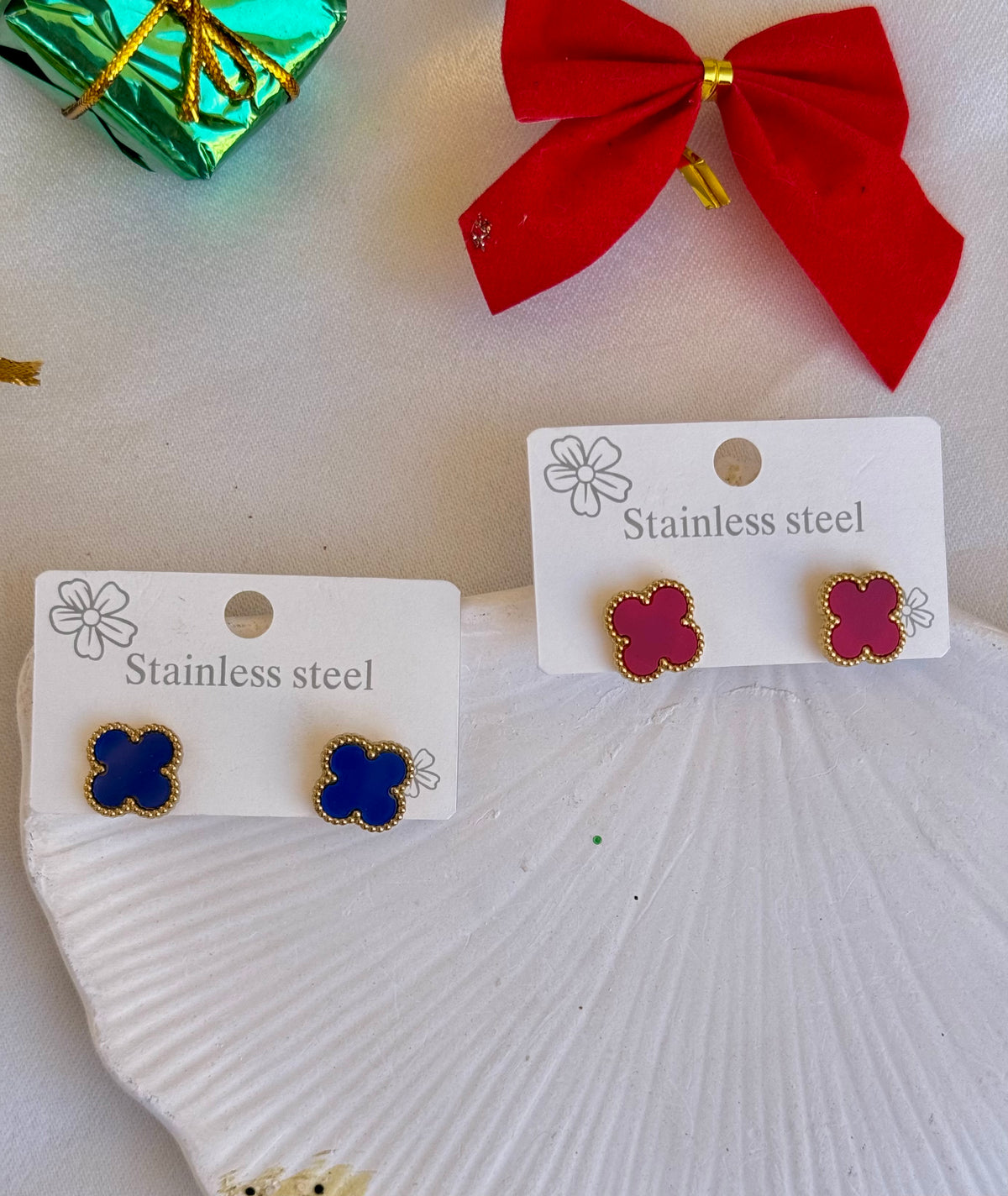 Color Pop Clover Earrings