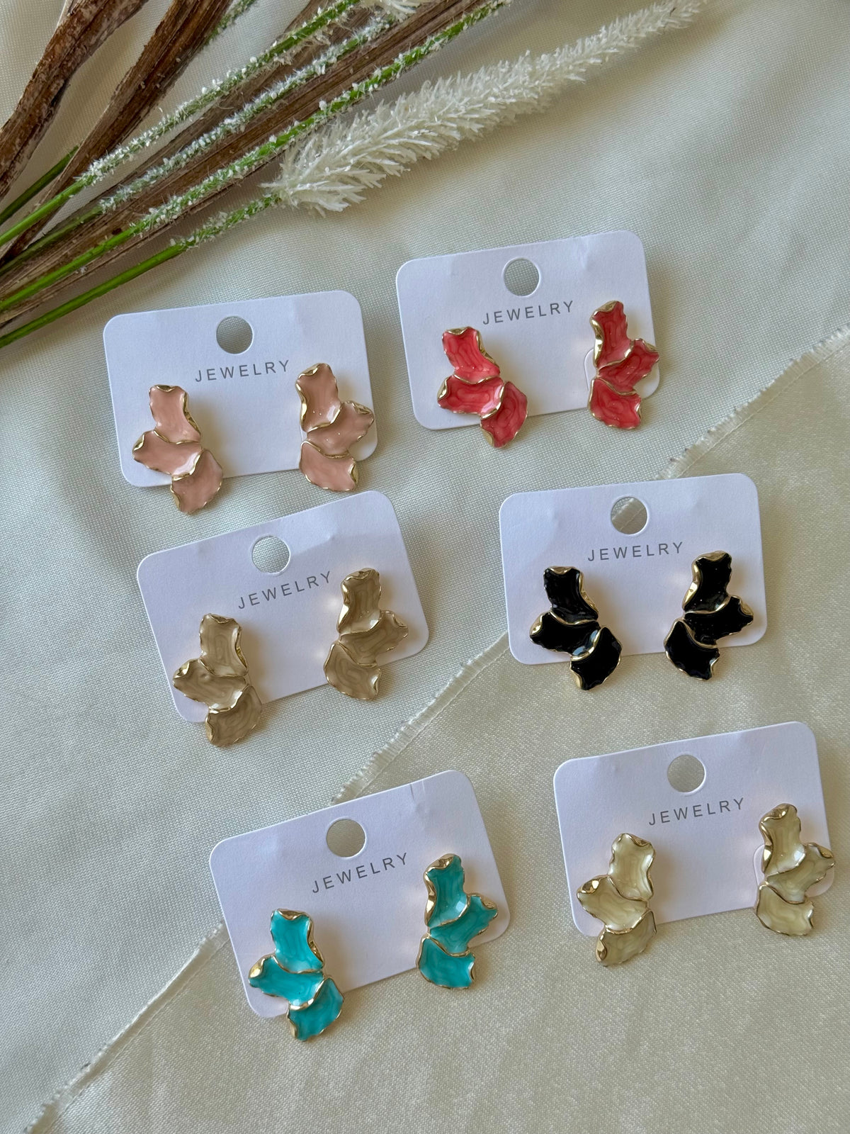Sculpted Petal Earrings