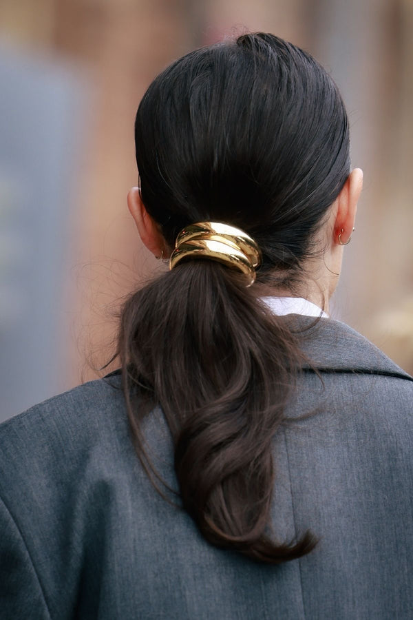 Golden Curve Hair Scrunchie