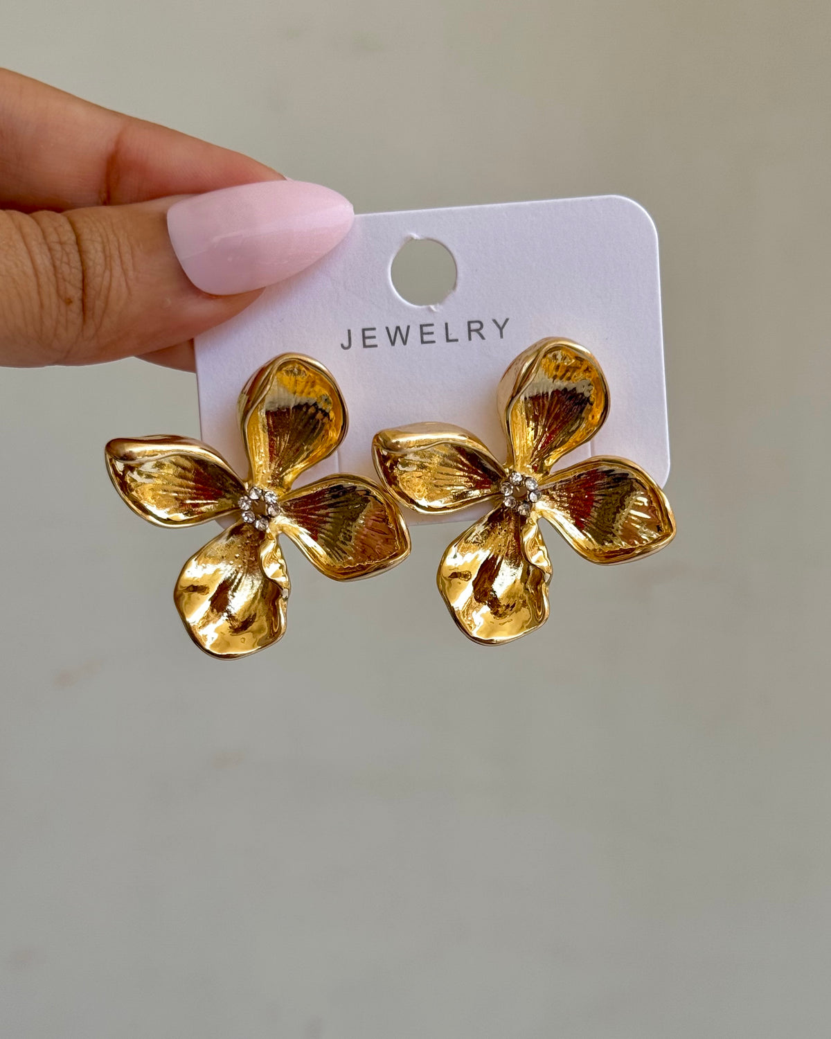 Golden Petal Bloom Earrings