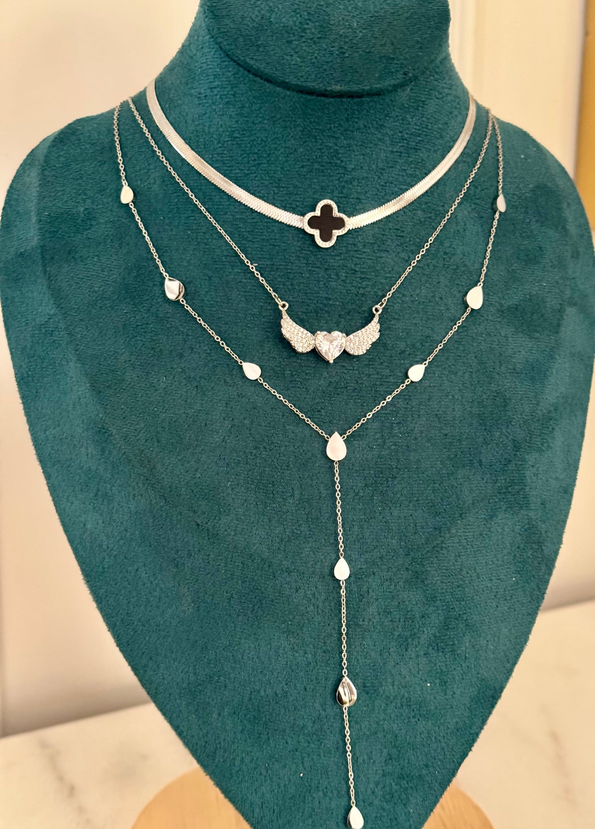 Silver Raindrop Stack