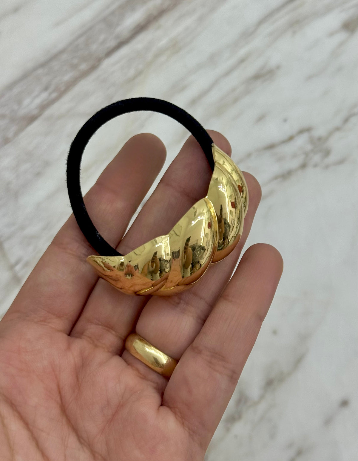 Gold Scrunchie-23