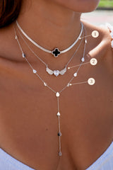 Silver Raindrop Stack
