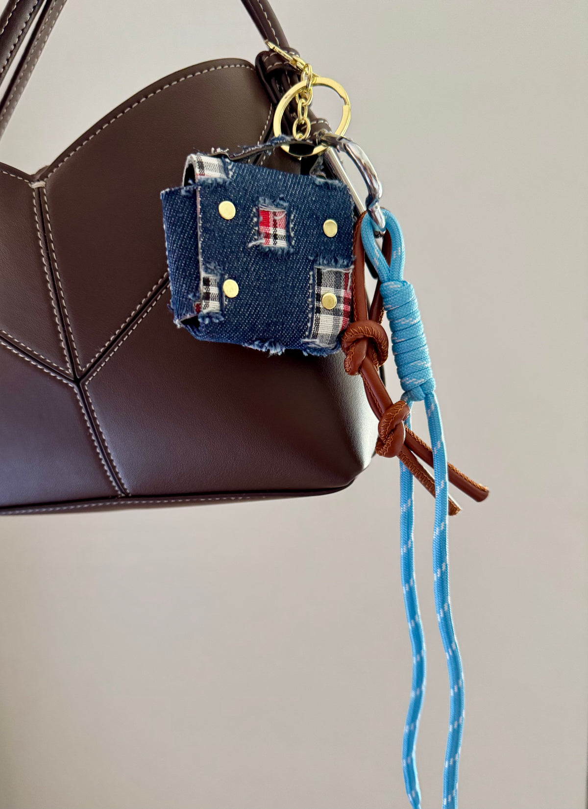 Denim Mini Bag Chain