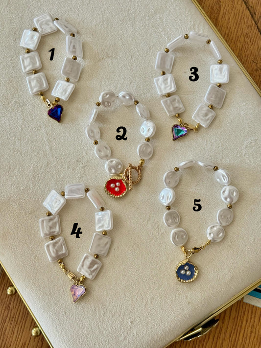 Pearl Charm Bracelet