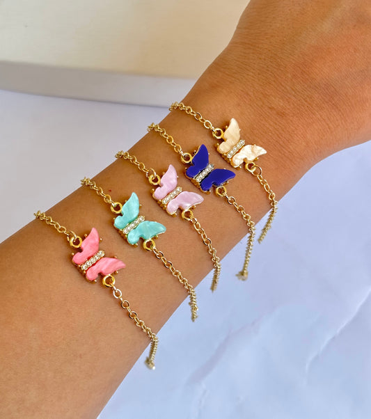 Crystal Butterfly Bracelet