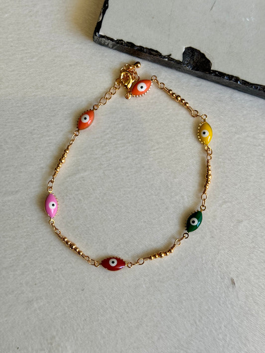 Colorful Eye Anklet