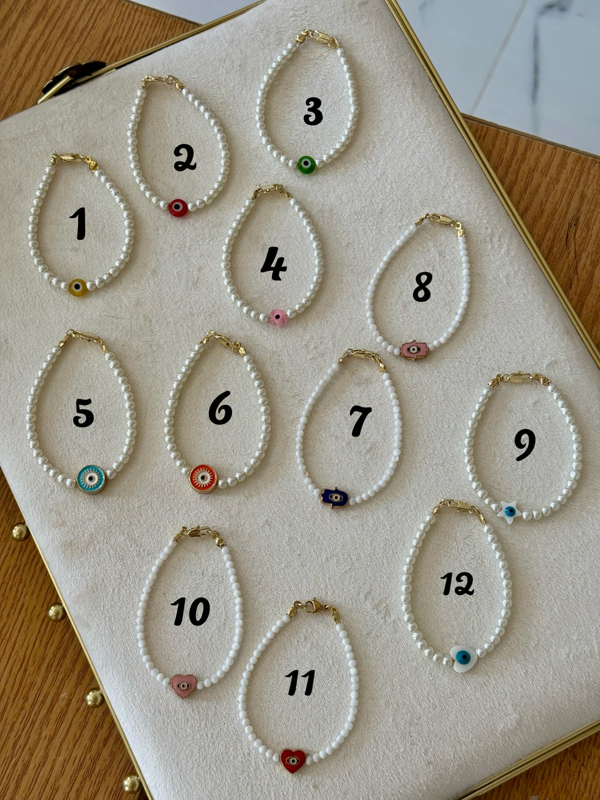 Lucky Eye Pearl Bracelet