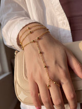 Gilded Dots Hand Chain