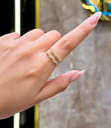 Twin Radiance Ring