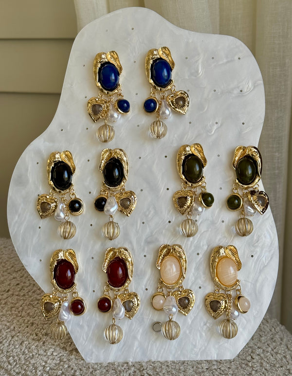 Colored earrings