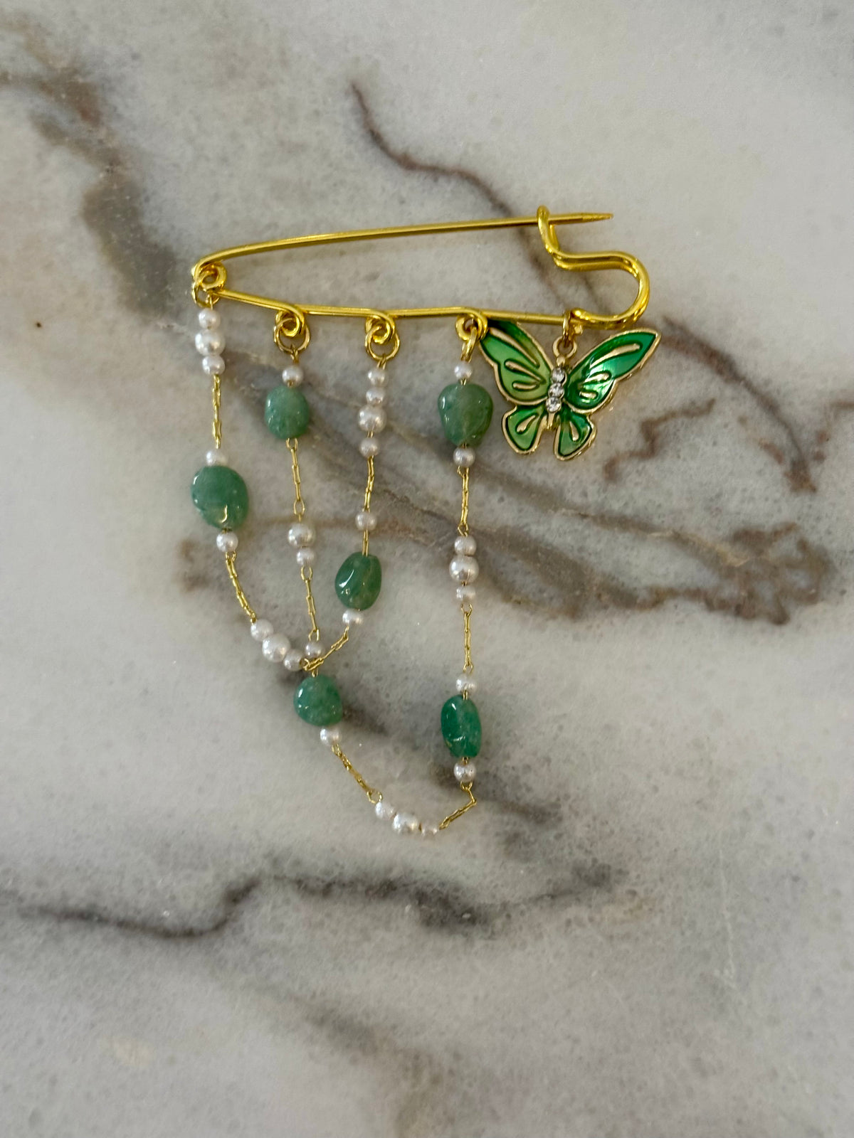 Butterfly Cascade Brooch