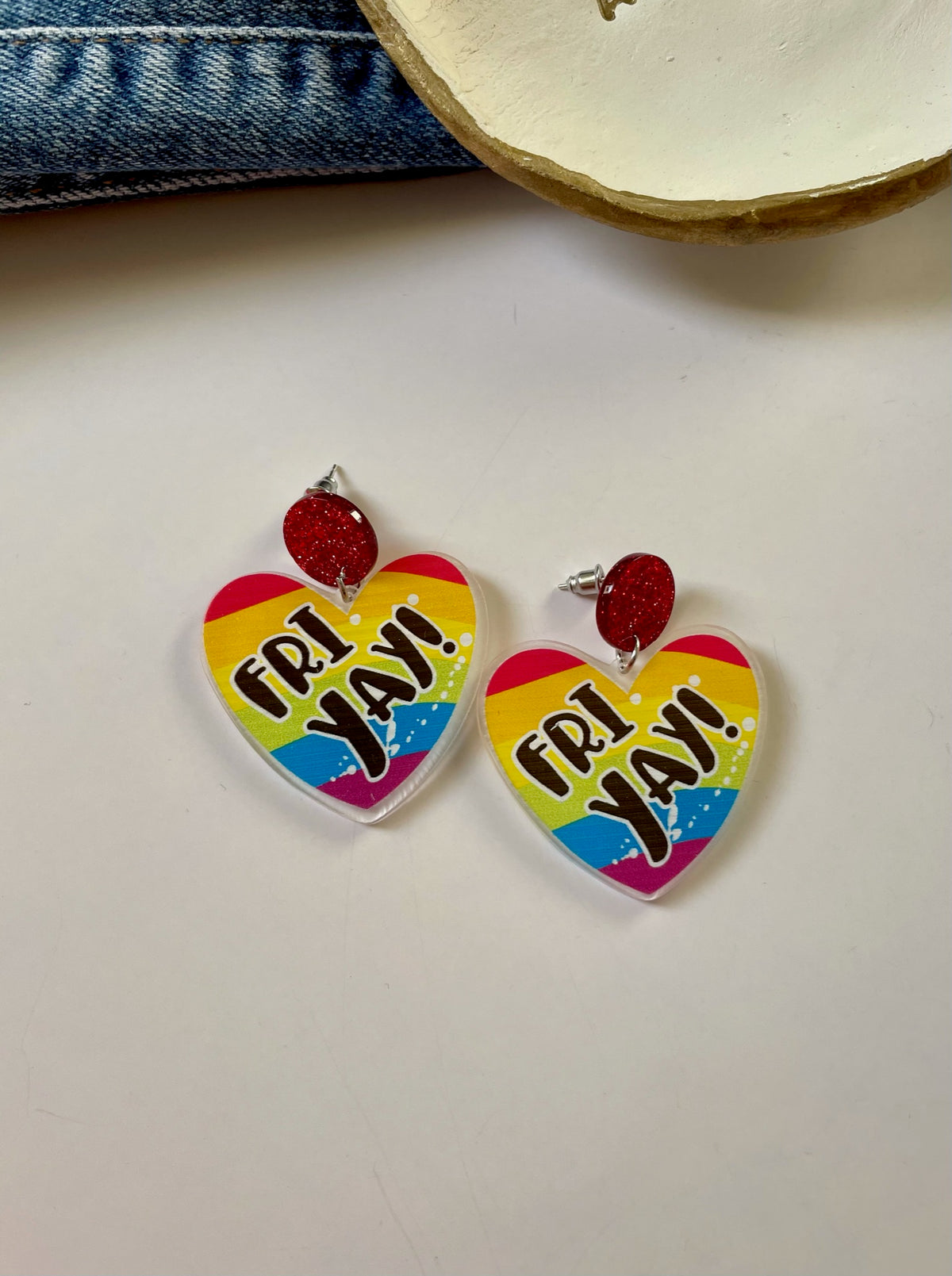 Yay Heart Earrings