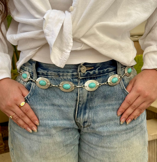 Turquoise Medallion Belt