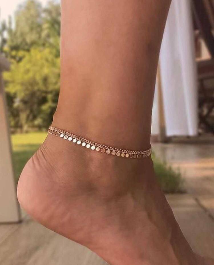 Shimmer Disc Anklet