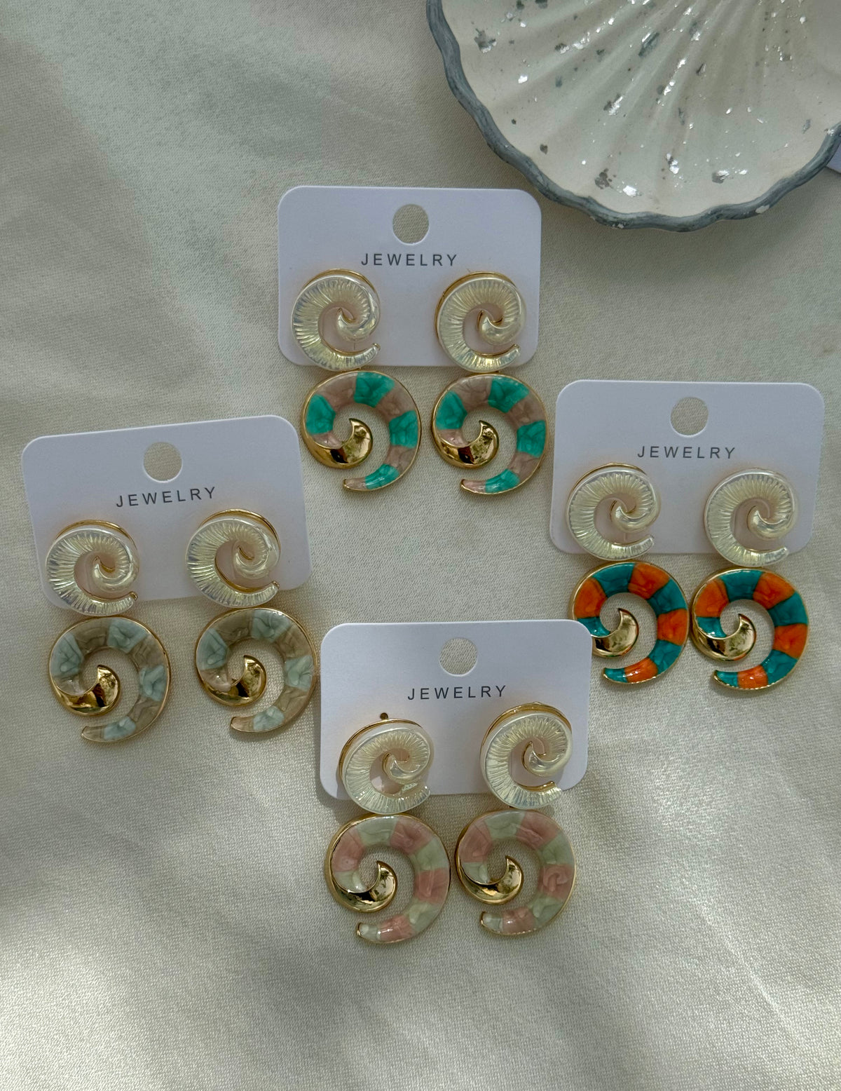 Ocean Swirl Earrings