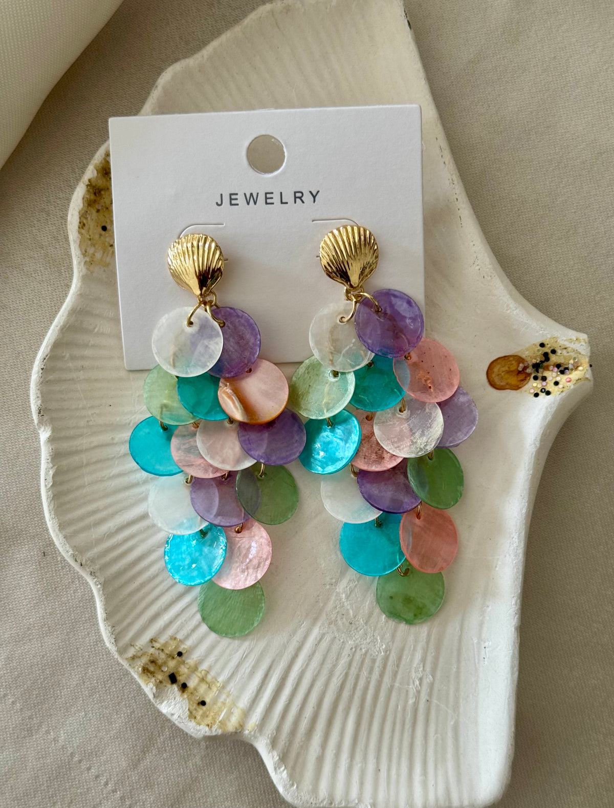 Cascade Shell Earrings