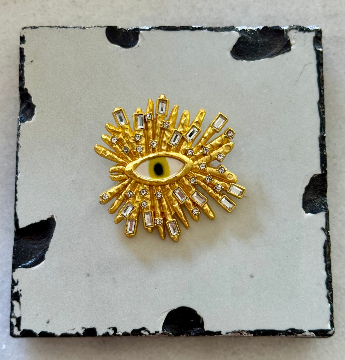 Golden Petal Bloom Brooch