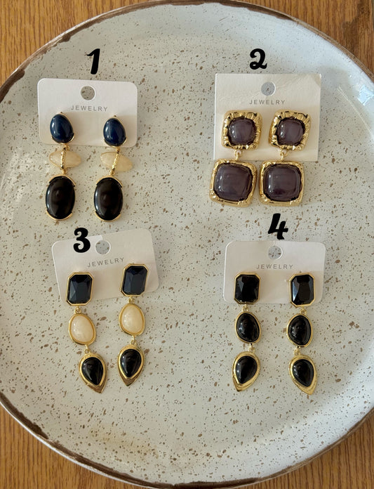 Colored earrings 25