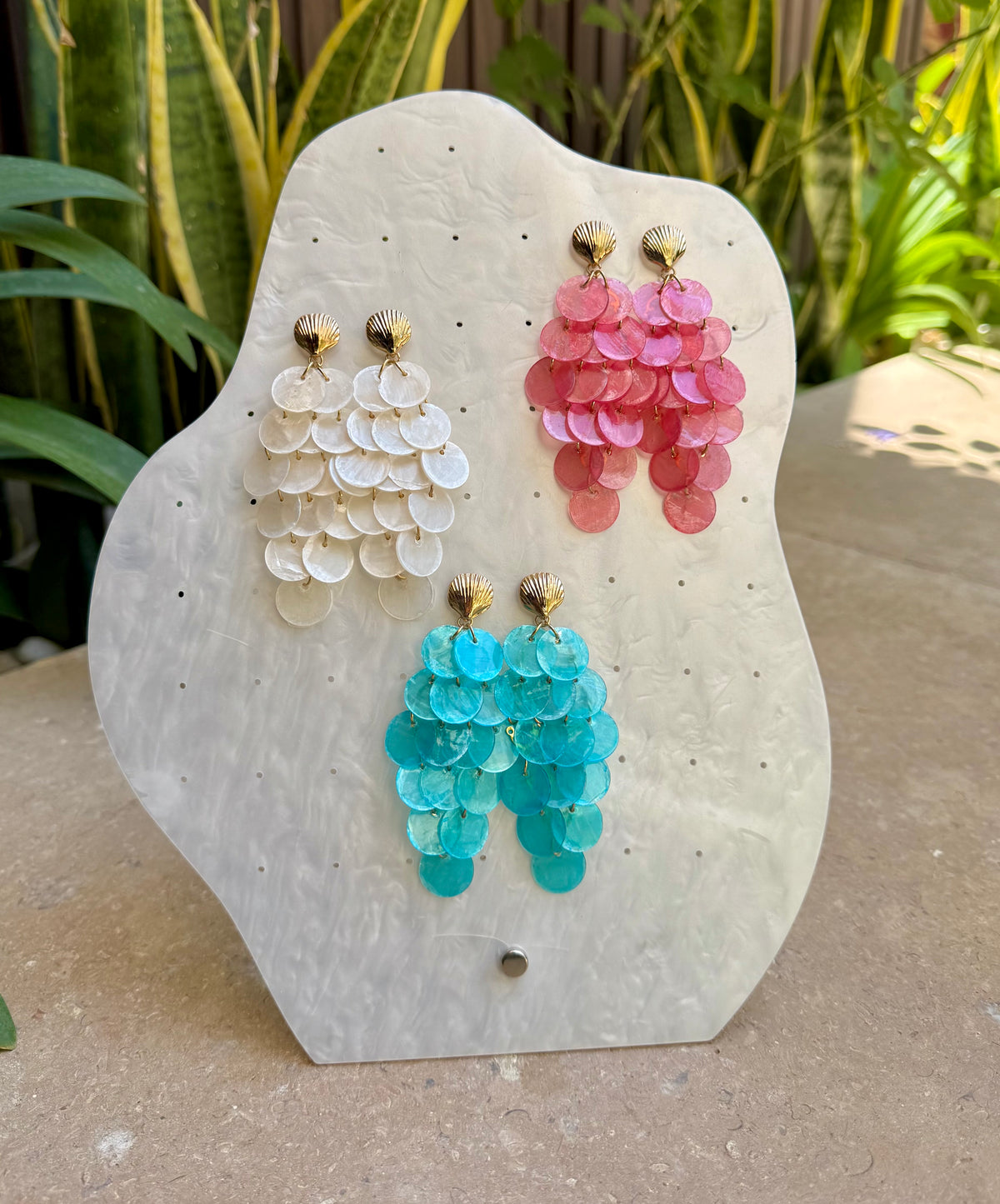 Cascade Shell Earrings