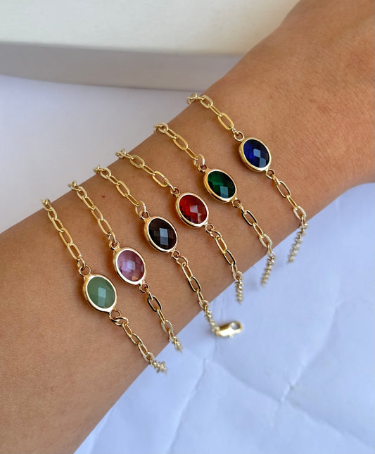 Oval Gem Bracelet