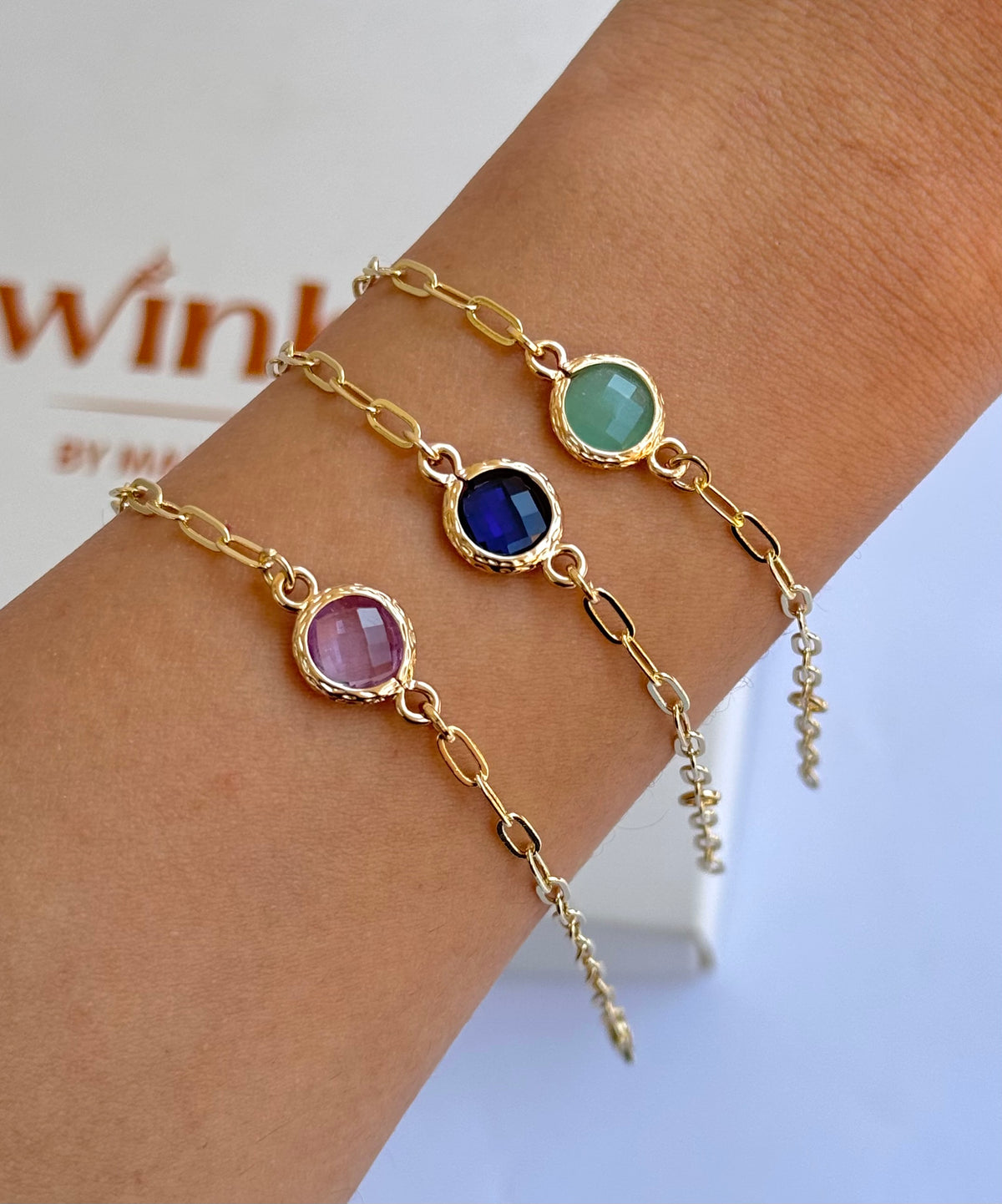 Round Gem Bracelet