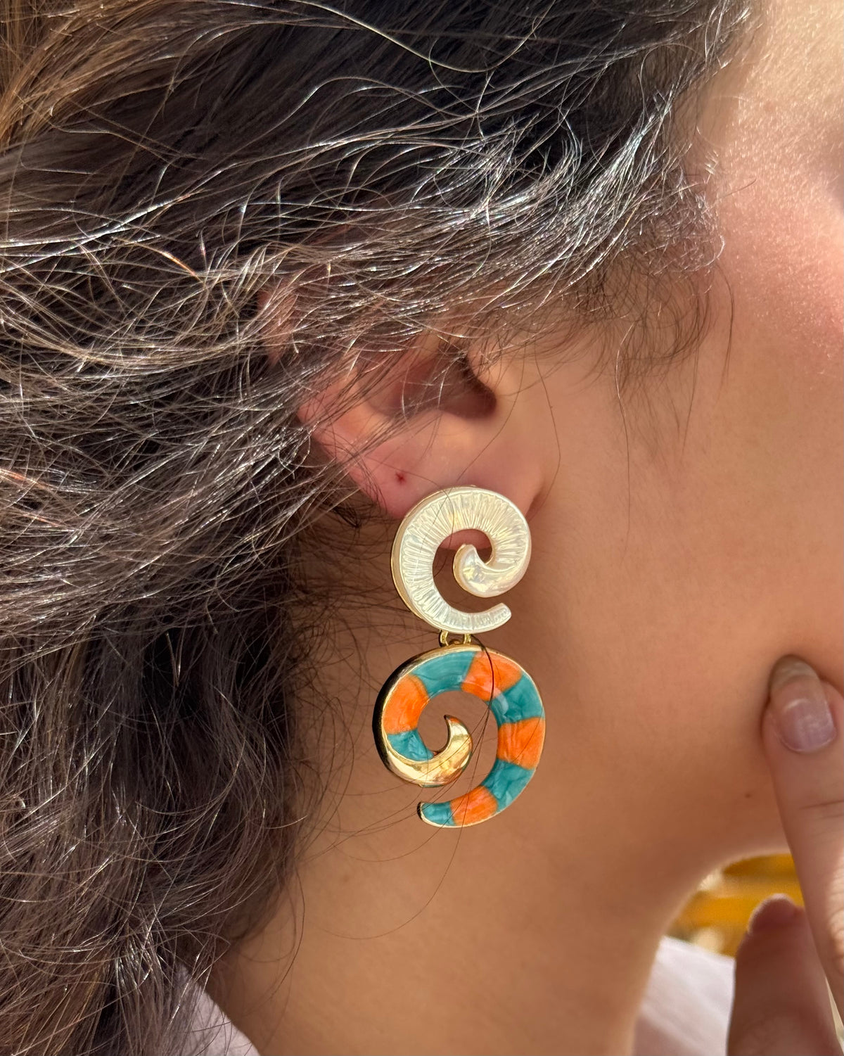 Ocean Swirl Earrings