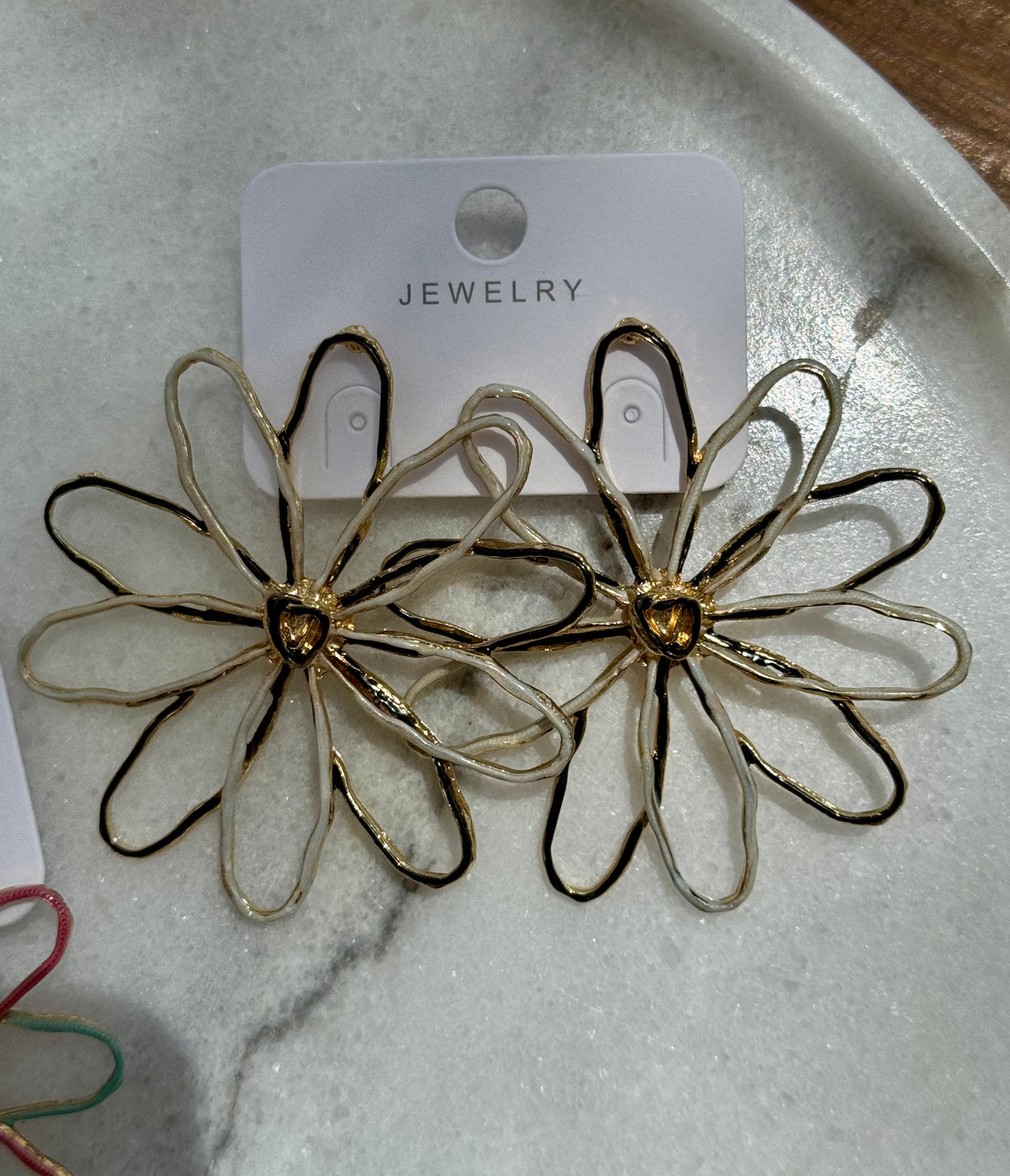 Ivory Bloom Earrings