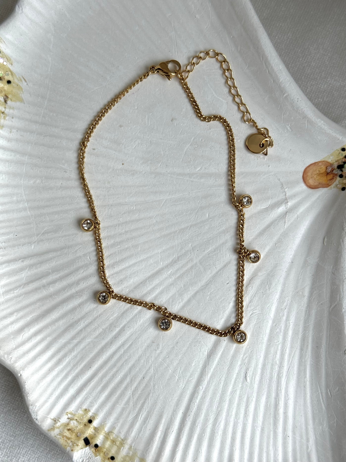Crystal Drop Anklet