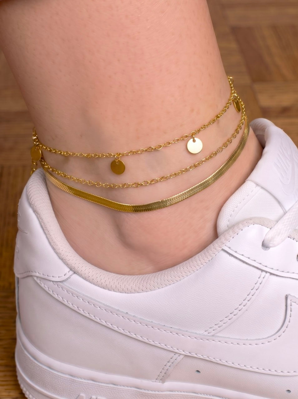 Golden Layers Anklet