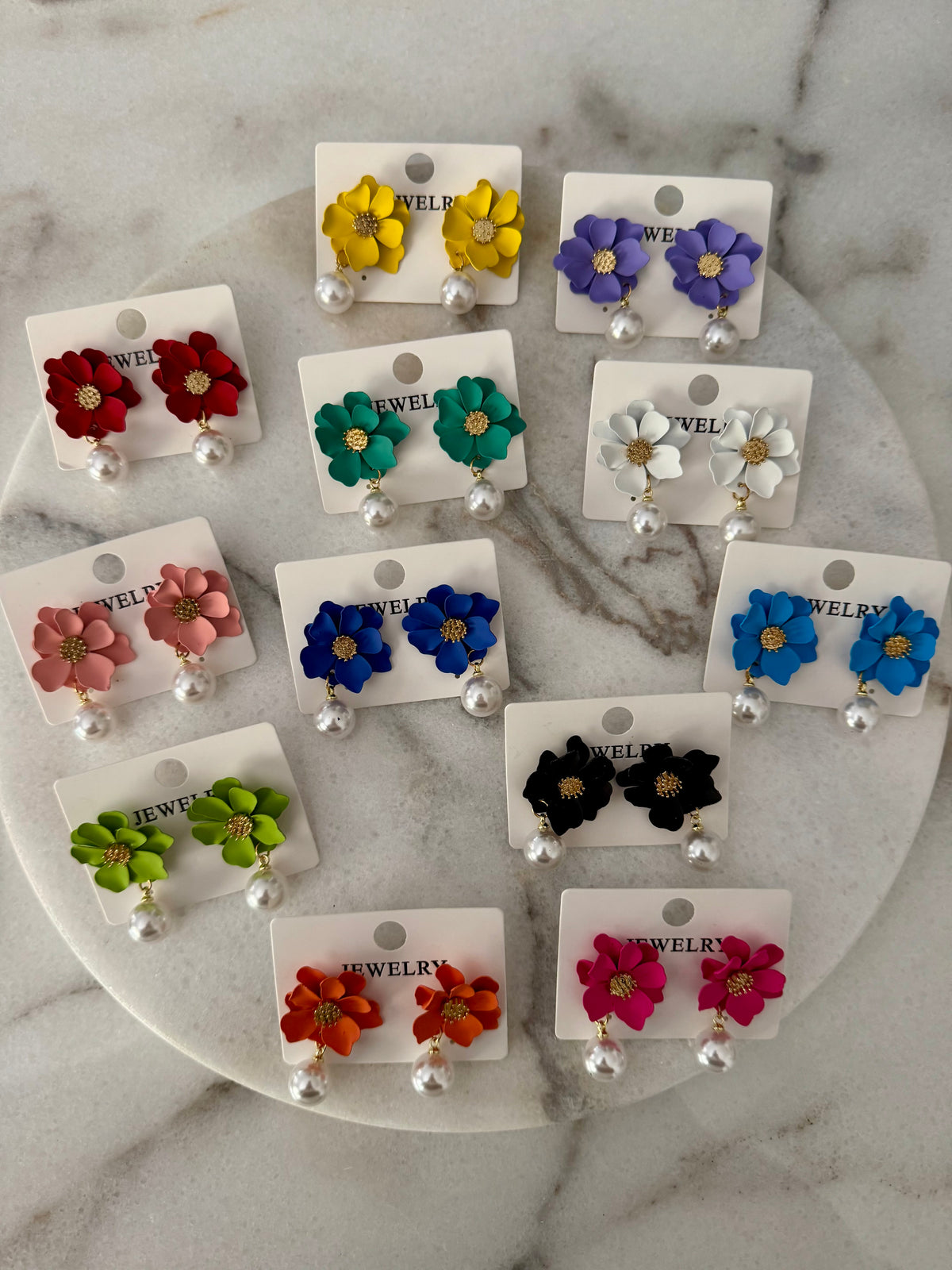 Petal Pearl Earrings