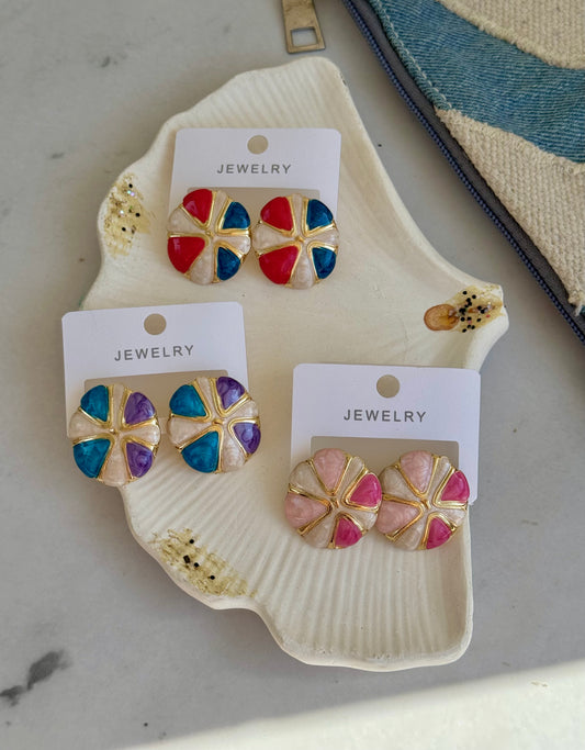 Colored earrings 88