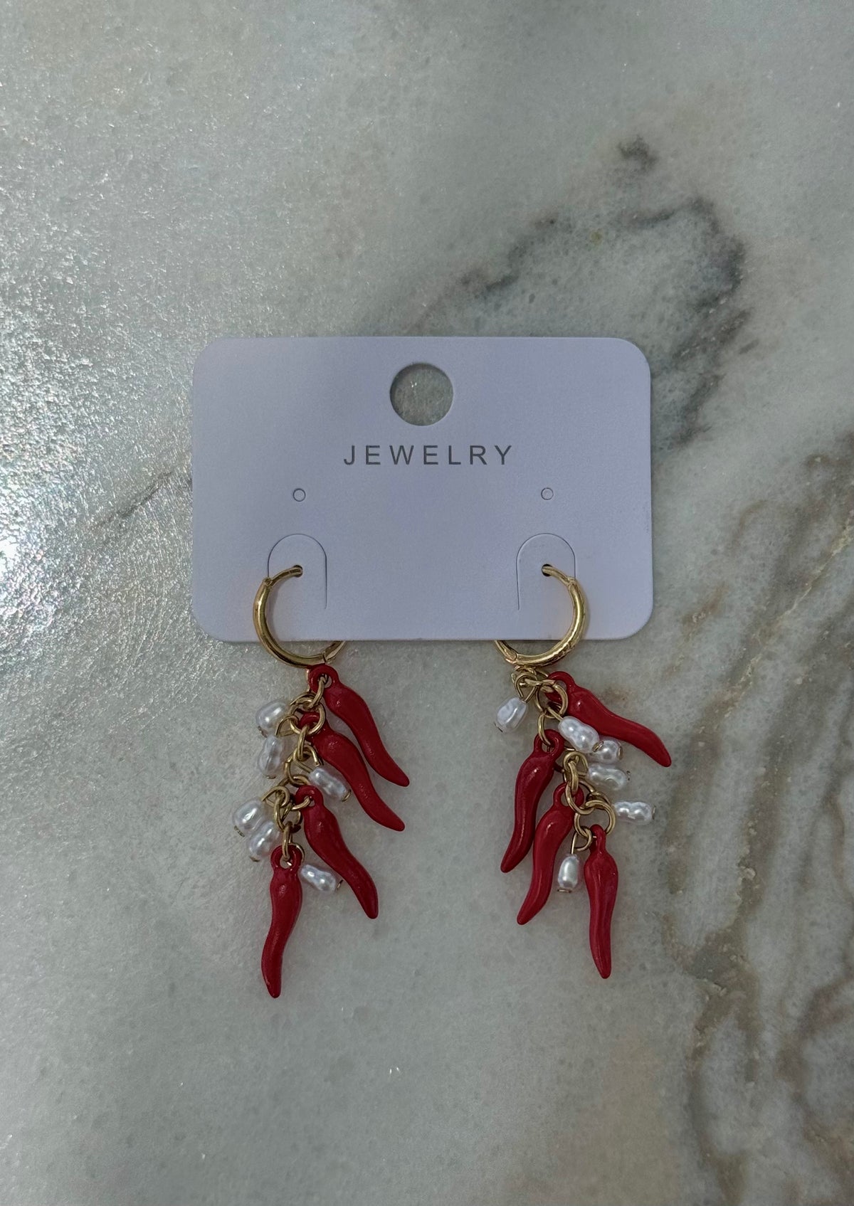 Chili Pearl Earrings