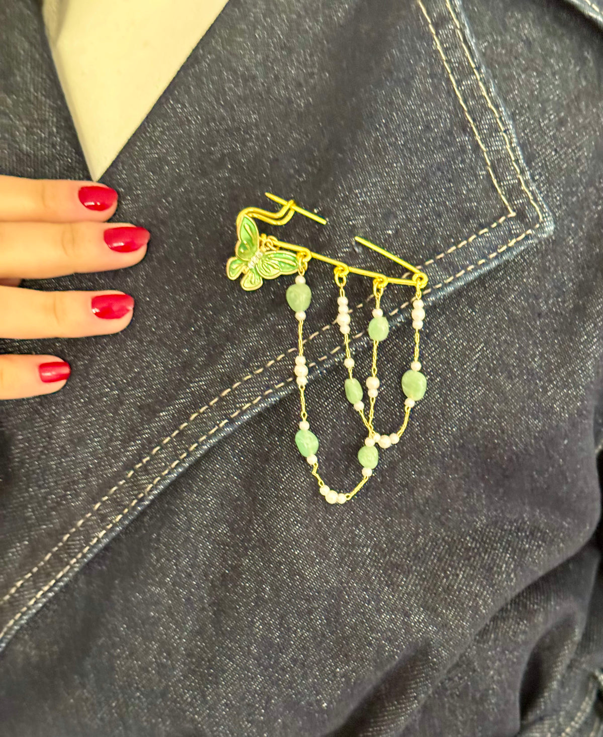 Butterfly Cascade Brooch