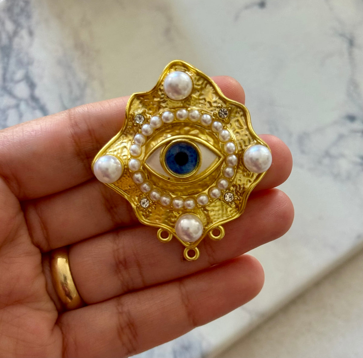 Pearl Eye Brooch