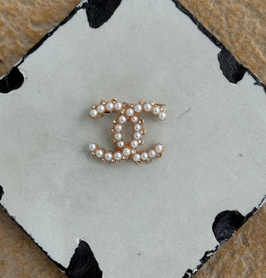 Pearl Emblem Brooch