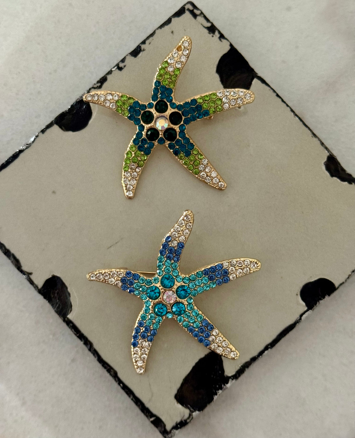 Ocean Sparkle Starfish Brooch