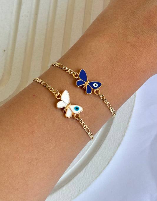 Evil Eye Butterfly Bracelet